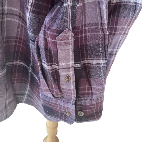 Carhartt Fairview Plaid Roll Tab Convertible Sleeve Western Fall Shirt-XL - Picture 9 of 15